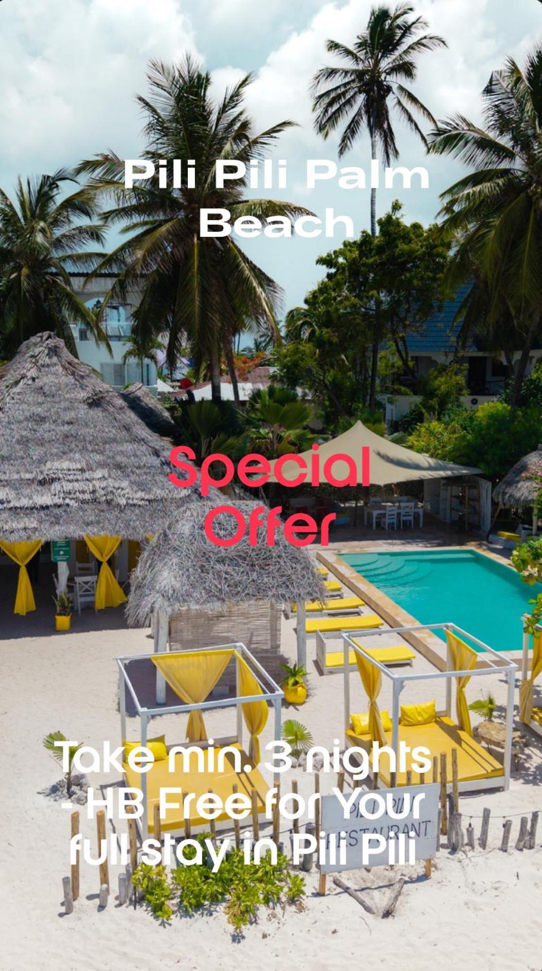 Pili Pili Palm Beach Jambiani  Ngoại thất bức ảnh